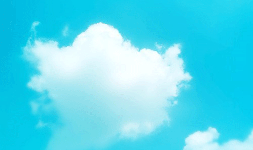 PS绘制韩式卡通风格云朵效果