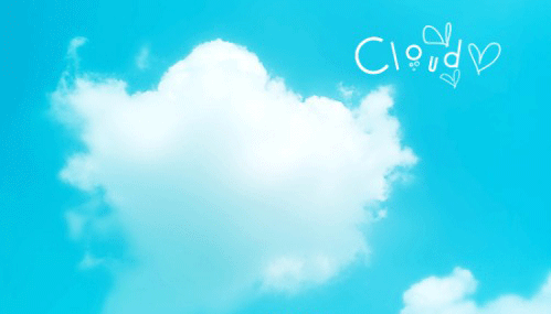 PS绘制韩式卡通风格云朵效果