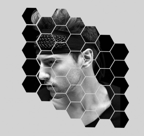 PS如何设计蜂窝状的人像海报