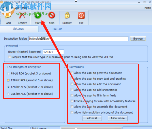 PDFArea PDF Encrypt加密PDF的方法