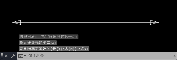 cad软件怎么画双向箭头