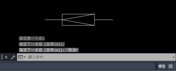 CAD减压阀图例符号画法