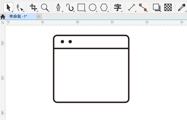 CDR怎么绘制一个影片图标