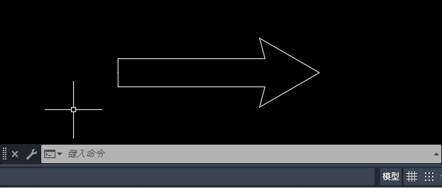CAD2020怎么画空的箭头