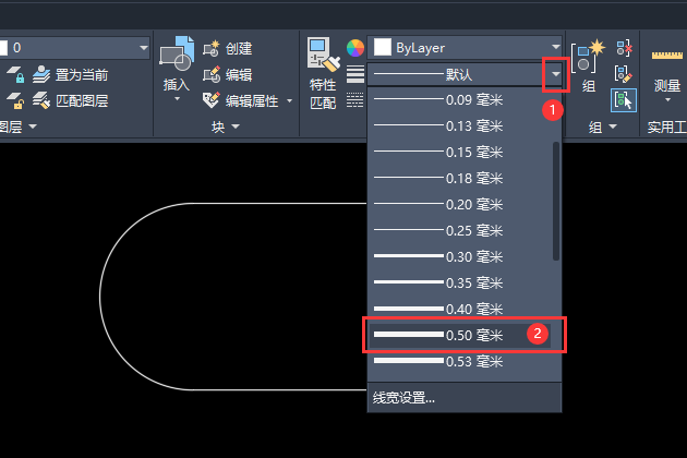 cad线加粗了为什么看不出来