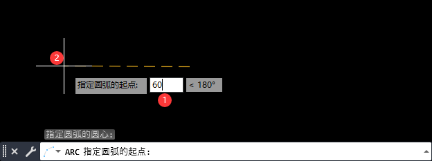 cad2020怎么画指定长度的弧长