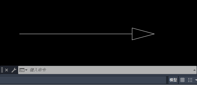 cad如何给一条直线上加箭头