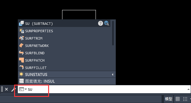 cad一个面域减去另一个面域