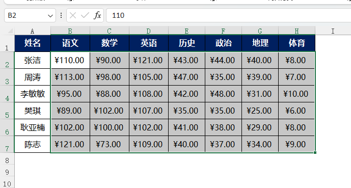 EXCEL2021如何货币格式样式