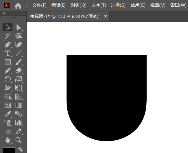 ai矩形下面加圆形怎么做