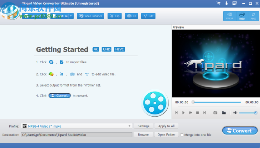 Tipard Video Converter Ultimate将AVI转换成MP4的方法