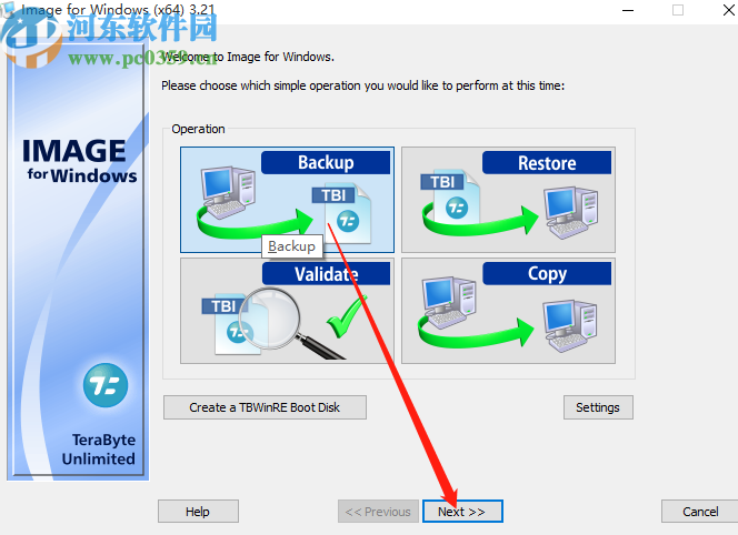 TeraByte Drive lmage Backup备份文件的操作方法