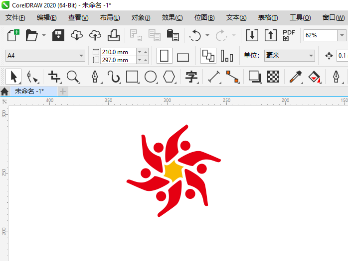 CDR怎么画旋转式LOGO