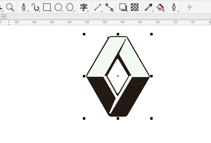 雷诺汽车车标设计的方法