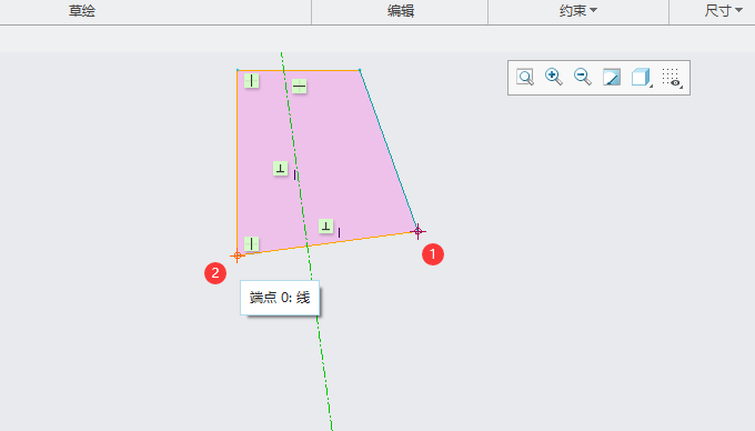 CREO5.0怎么设置草绘图形对称