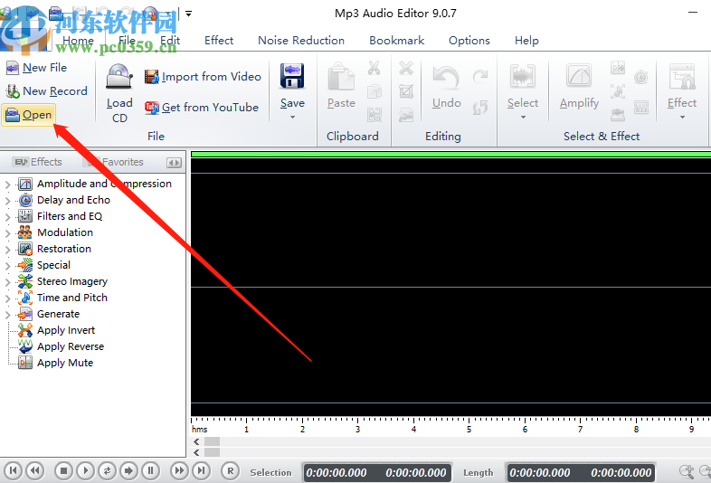 MP3 Audio Editor剪切音频文件的方法步骤