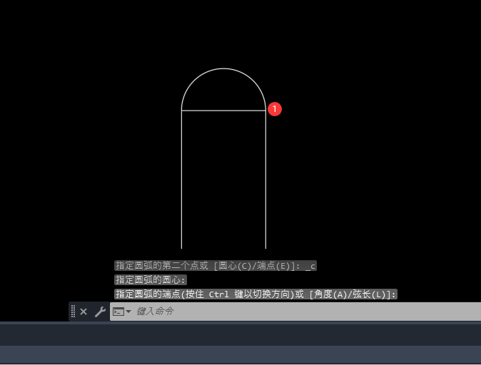 CAD2023怎么使用起点，圆心，端点来创建圆弧