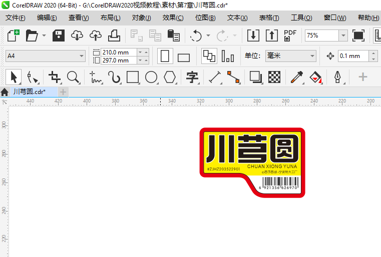 CDR2020怎么平移做好的文档