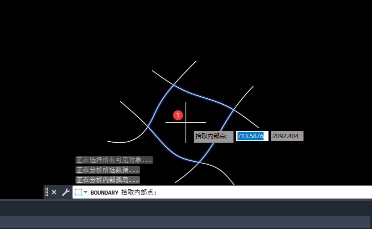 CAD2023软件怎么边界创建对象