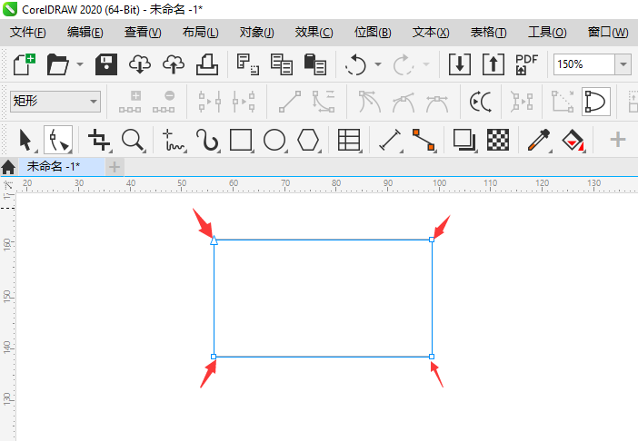 【原创】CDR矩形怎么加节点呢？