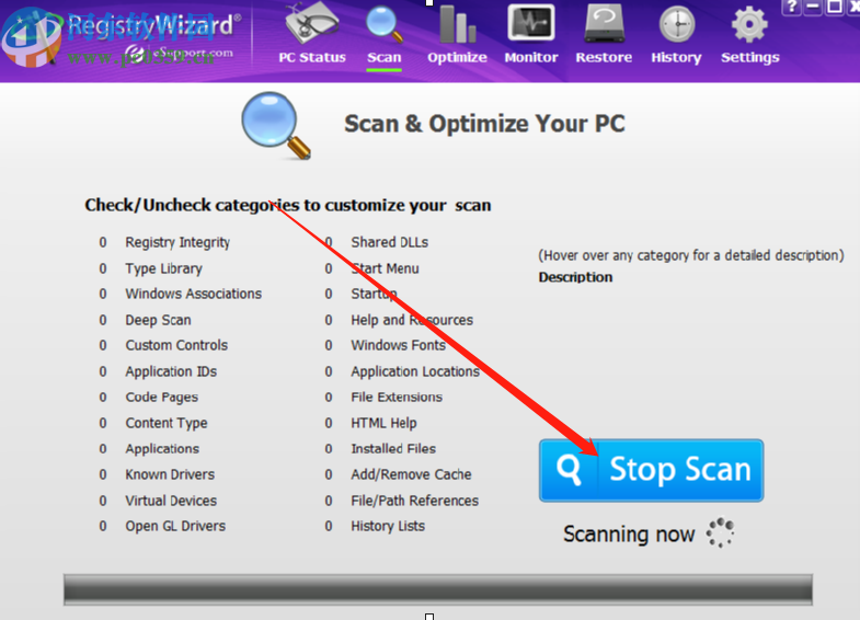 RegistryWizard修复清除系统注册表的方法