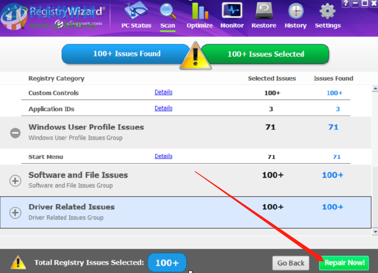 RegistryWizard修复清除系统注册表的方法