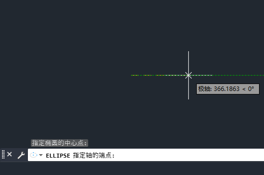 cad2022如何用指定的中心点创建椭圆