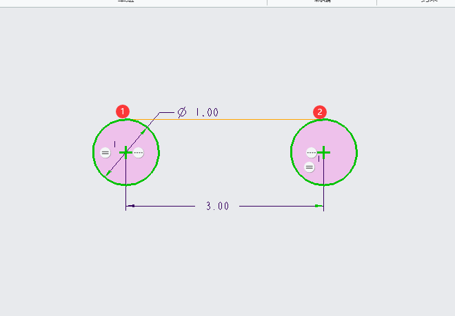 CREO如何创建一条与两个图元相切的构造中心线