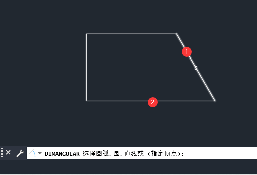 CAD2022怎么如何进行角度标注