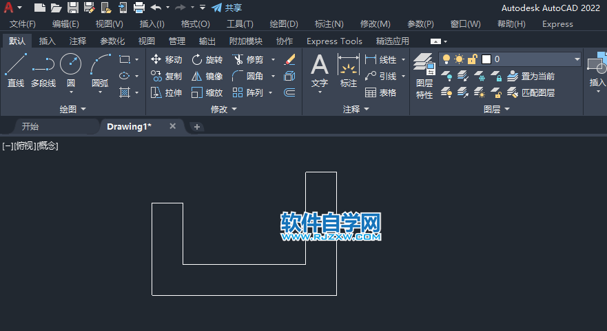 CAD2022如何使用线性尺寸