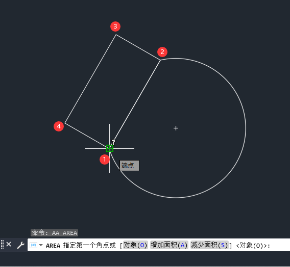 CAD的AA命令怎么使用