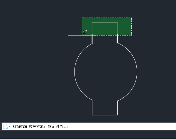 cad怎么拉伸图形变短