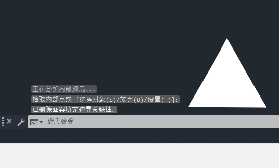 实心白色三角CAD怎么画