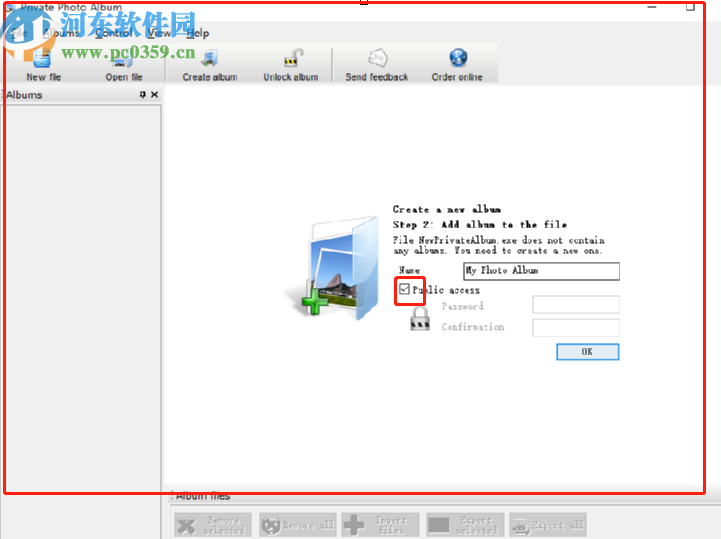 Private Photo Album创建加密相册的方法
