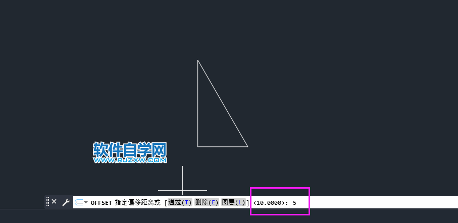 cad偏移距离不对