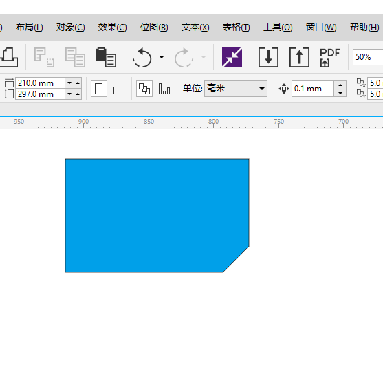 cdr矩形怎么切掉一个切角