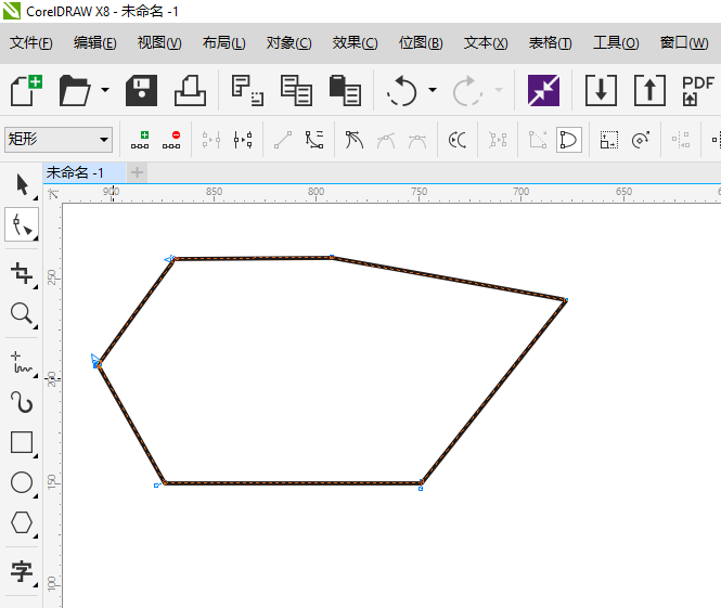 cdr矩形随意拉伸变形