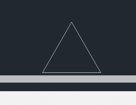 CAD2022画边长为100的正三角形