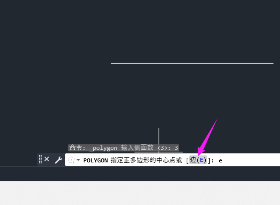 CAD2022画边长为100的正三角形