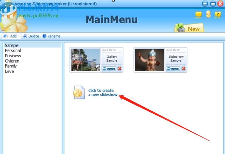 Amazing Slideshow Maker制作幻灯片的方法