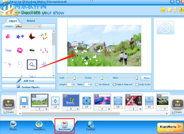 Amazing Slideshow Maker制作幻灯片的方法