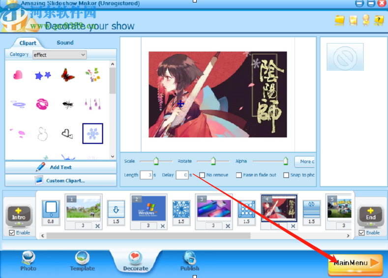 Amazing Slideshow Maker制作幻灯片的方法