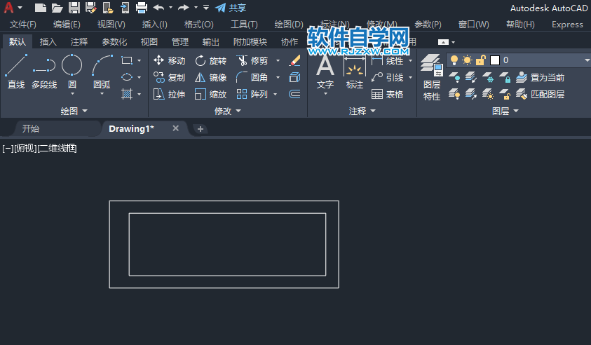 CAD2019如何画盟洗盆图形