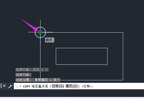 cad如何复制图形到指定位置？