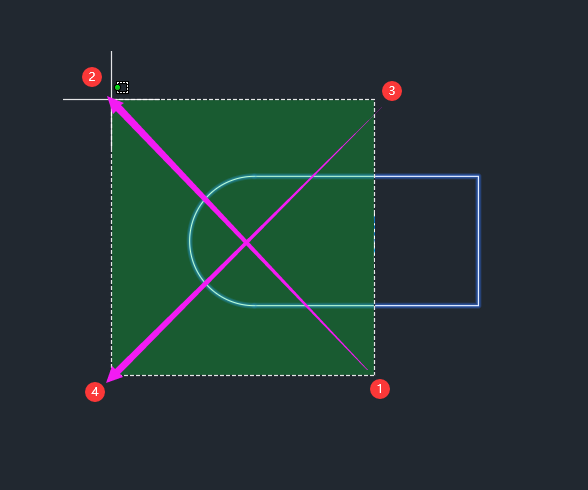 cad2019拉伸怎么选区域
