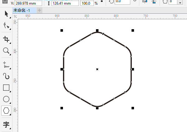 cdr多边形怎么做圆角