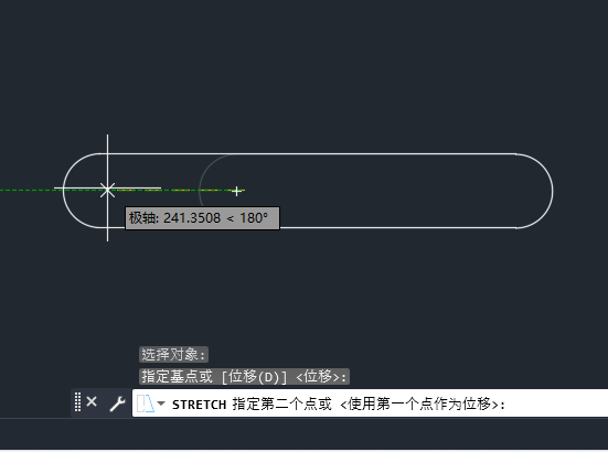 cad两侧拉伸的方法