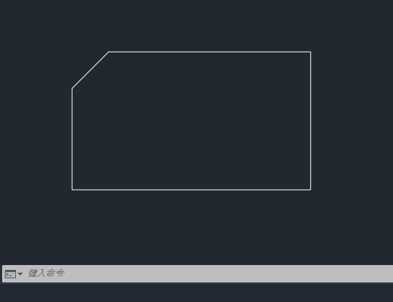 cad2019怎么把直角变成倒角