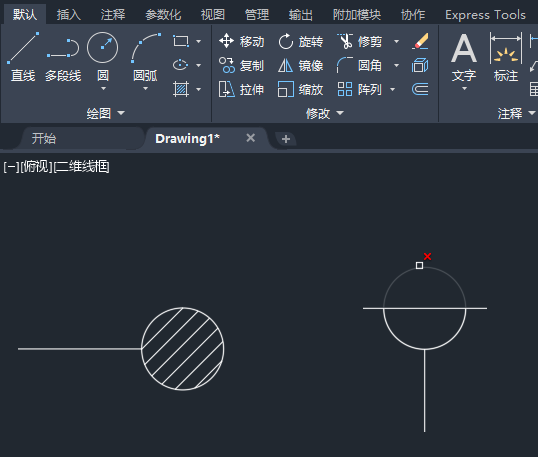 CAD2022如何画圆形地漏图形