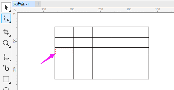cdr表格红色虚线去除